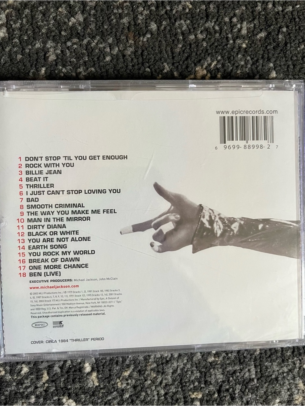 Michael Jackson "Number Ones" CD & DVD combo! - Picture 4 of 4